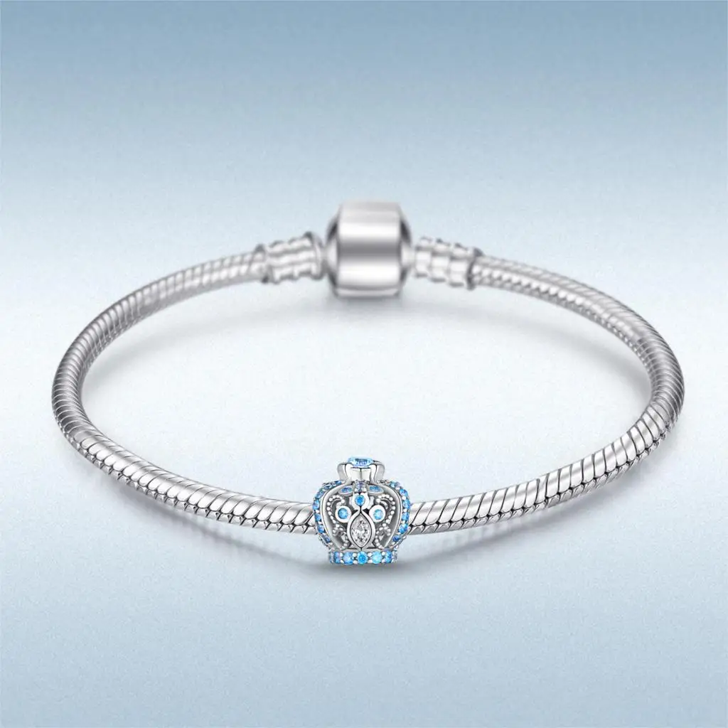 JewelryPalace Винтаж синий кубический Корона из циркония подвеска в форме шара