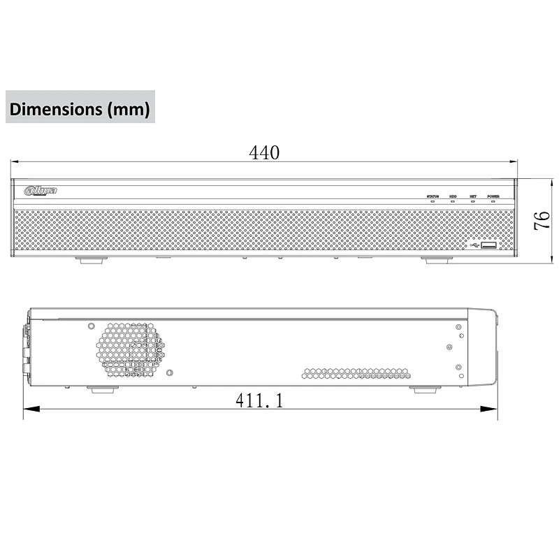 Оригинал Dahua 16CH 32CH NVR4416-16P-4KS2 NVR4432-16P-4KS2 1.5U 16PoE 4 K и H.265 Lite Сетевой Видео Регистраторы