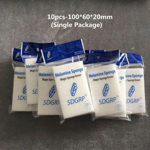 10pcs-1062cm-package 10/20 шт 10*6*2 см губка Ластик кухонные тряпки для вытирания пыли, салфетки домашняя принадлежность для чистки посуды из микрофибры меламиновая губка NanoWholesale - Цвет: 10pcs-1062cm-package
