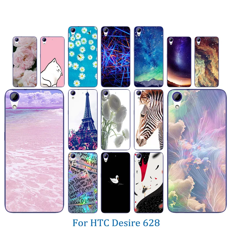 Чехол для HTC Desire 628/628 Dual Sim мягкий силиконовый прозрачный чехол 628 защитный