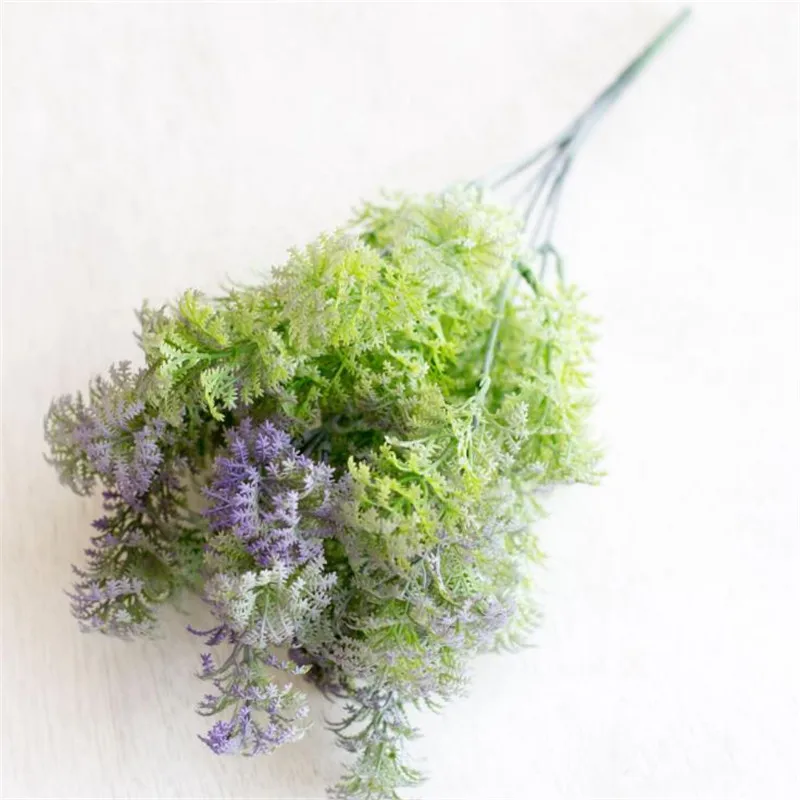 Искусственный зеленый пучок (7 стеблей/шт) Имитация Maidenhair Пластиковые Зеленые