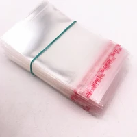 100pcs 4x6cm resealable poly bag transparent plastic bags self adhesive seal jewellery making bag