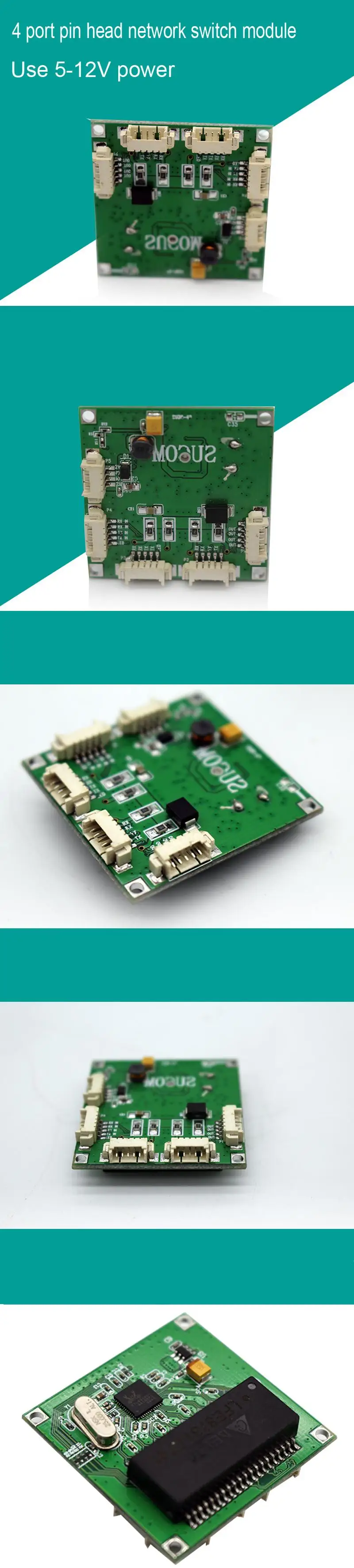 Мини pbcswitch модуль управления воспроизведением OEM модуль Mini Размер 4 Порты сетевые коммутаторы печатной платы мини-модуль коммутатора ethernet 10/100 Мбит/с(разработанно специально для заказчика)/поо(производство оригинального