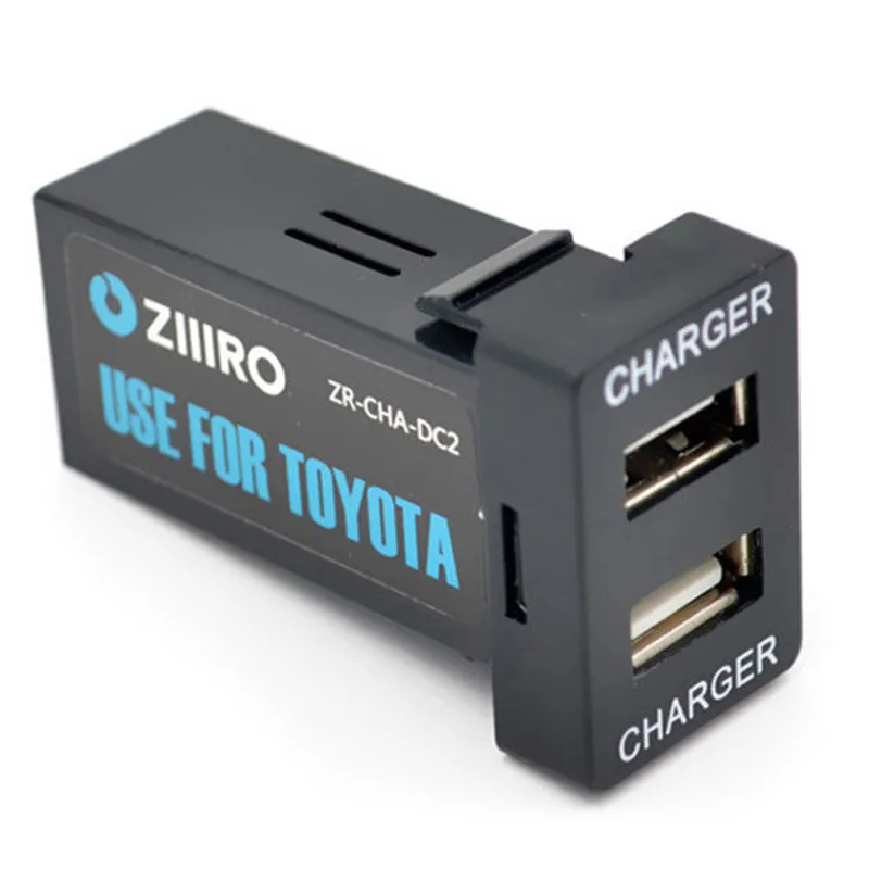 12 В автомобильный интерфейс с двойным USB разъемом для зарядного устройства