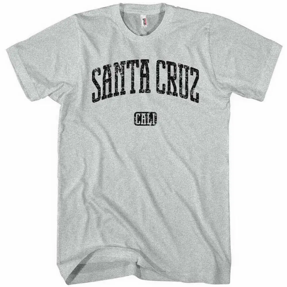 Santa Cruz California футболка для мужчин подарок для езды на велосипеде Конькобежец пляж Серфер Фирменная Новинка Мужская одежда модные мужские футболки дизайн - Цвет: 2
