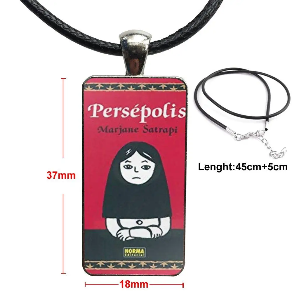 Для женщин вечерние подарочные комиксы Persepolis гибкие Стеклянные Подвески