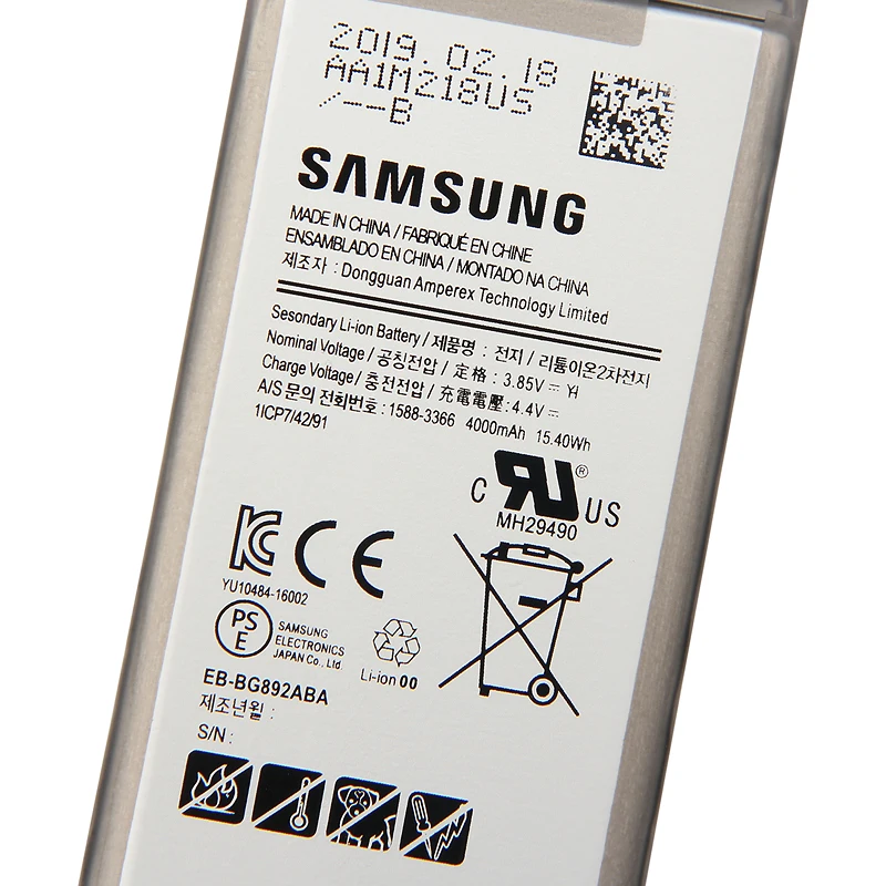 Оригинальная сменная батарея samsung EB-BG892ABA для samsung Galaxy S8, активная настоящая батарея для телефона 4000 мАч