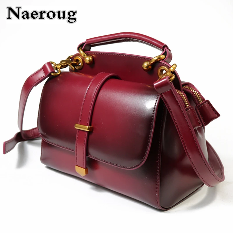 Real Leather Bag Cow 100% Genuine Handbag Women Luxury Cross Body Elegant Famous Brand Buckle Sac A Main | Багаж и сумки
