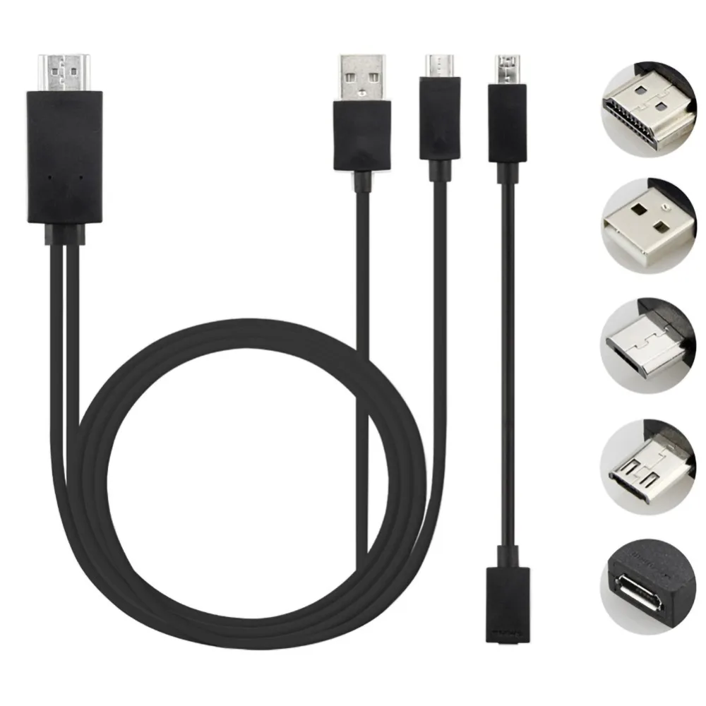 5 Pin & 11 1080P MHL Micro USB в HDMI кабель адаптер конвертер для Samsung S4 S5 Note 4 и других телефонов