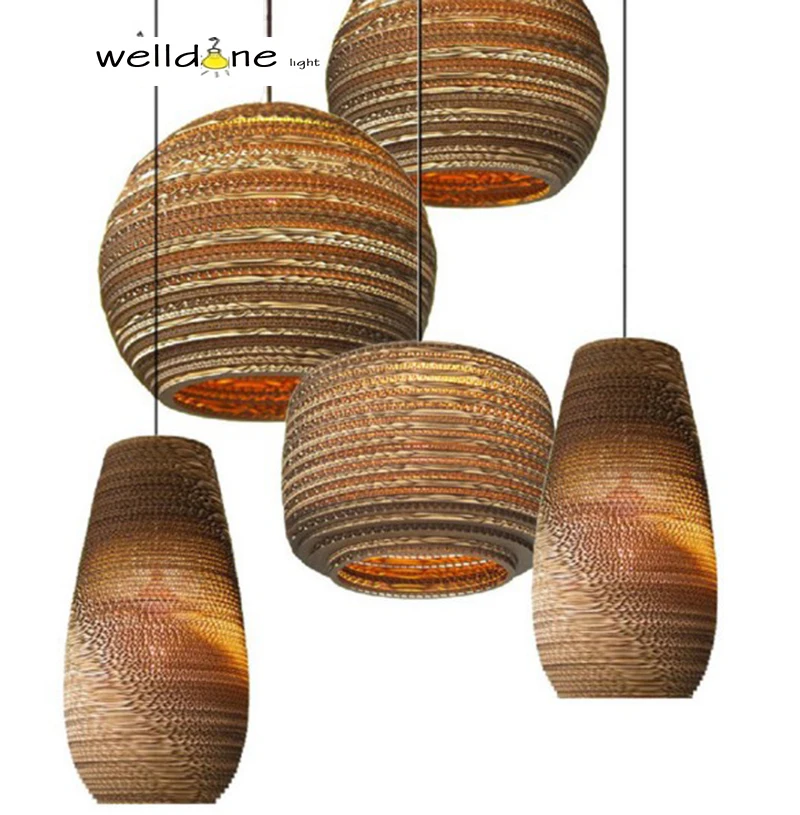 Необычная креативная коричневая гофрированная картонная бумага переработанная