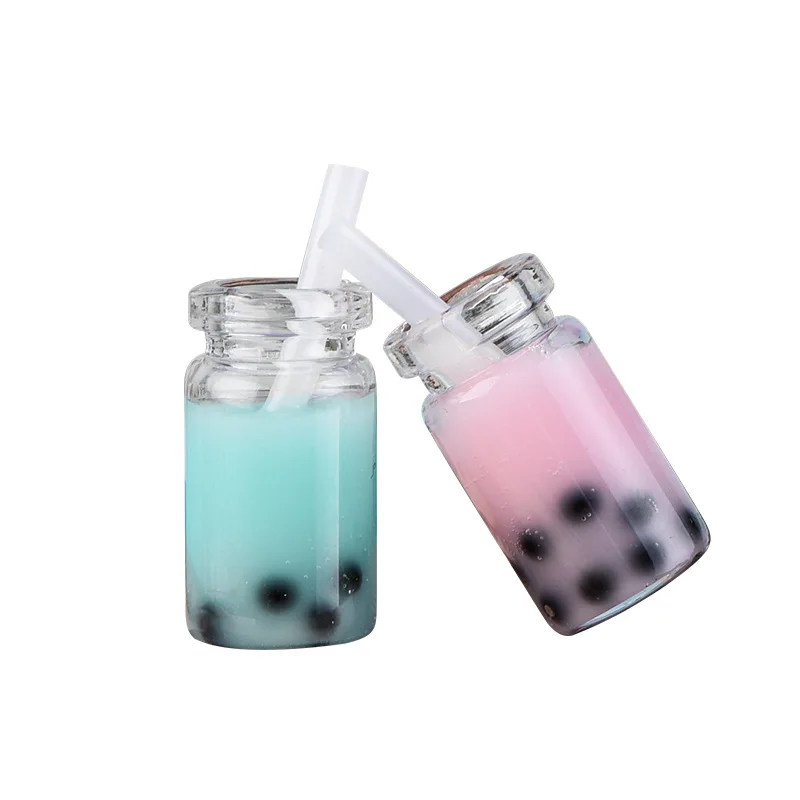 ZOCDOU 1 Piece Mini Colorful Pearl Milk Tea Cup White Pipette Glass Gift Ornament Small Statue Little Figurine Crafts Home Deco | Дом и сад