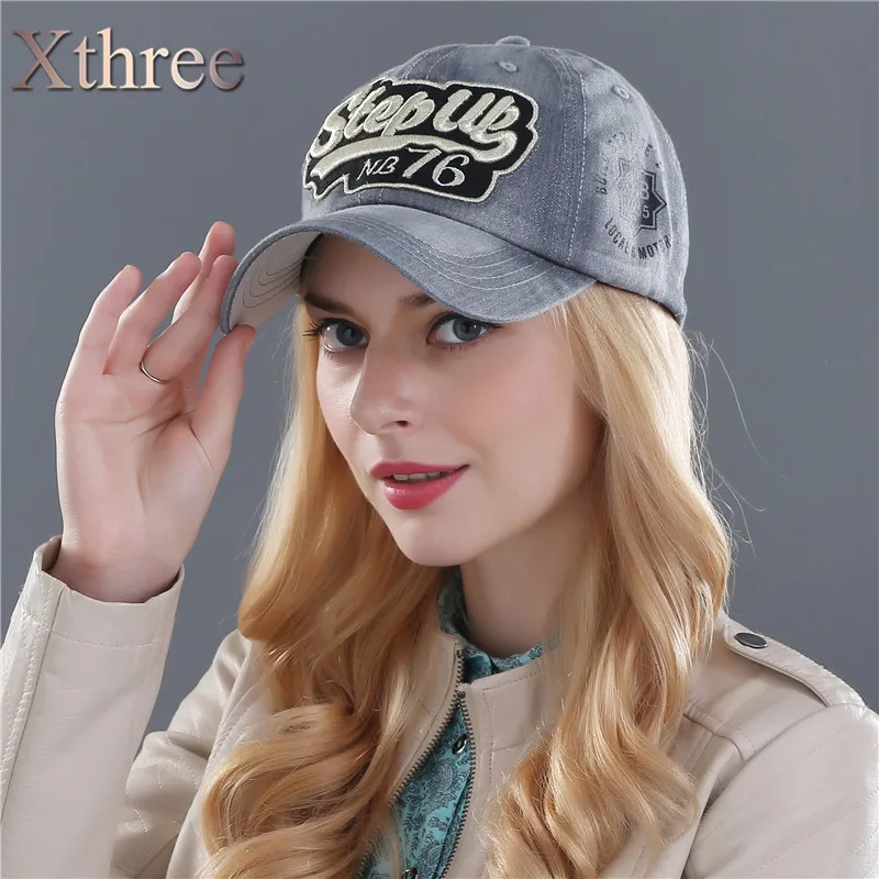 Бейсбольная кепка Xthree модная бейсбольная для мужчин и женщин джинсов|jean baseball