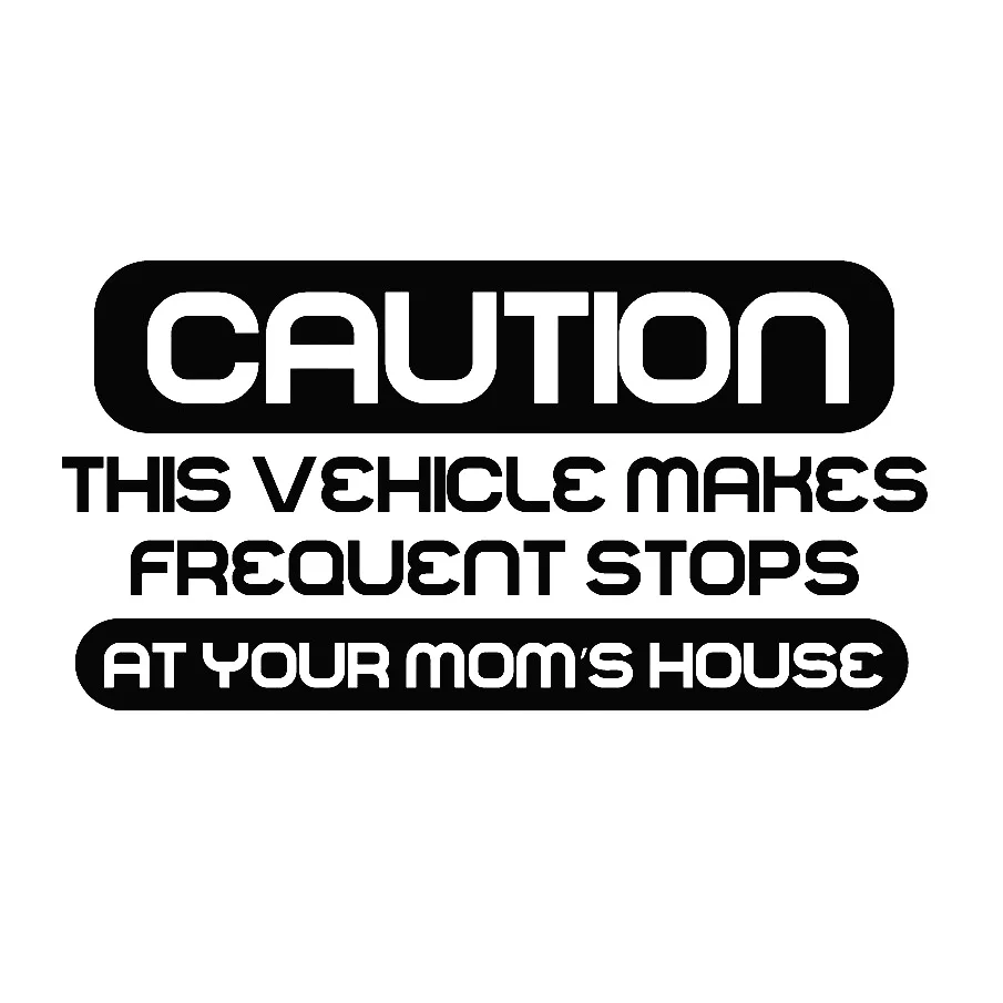 

Caution Humorous Car Body Stickers Window Door Decal Funny Top Quality Waterproof T137
