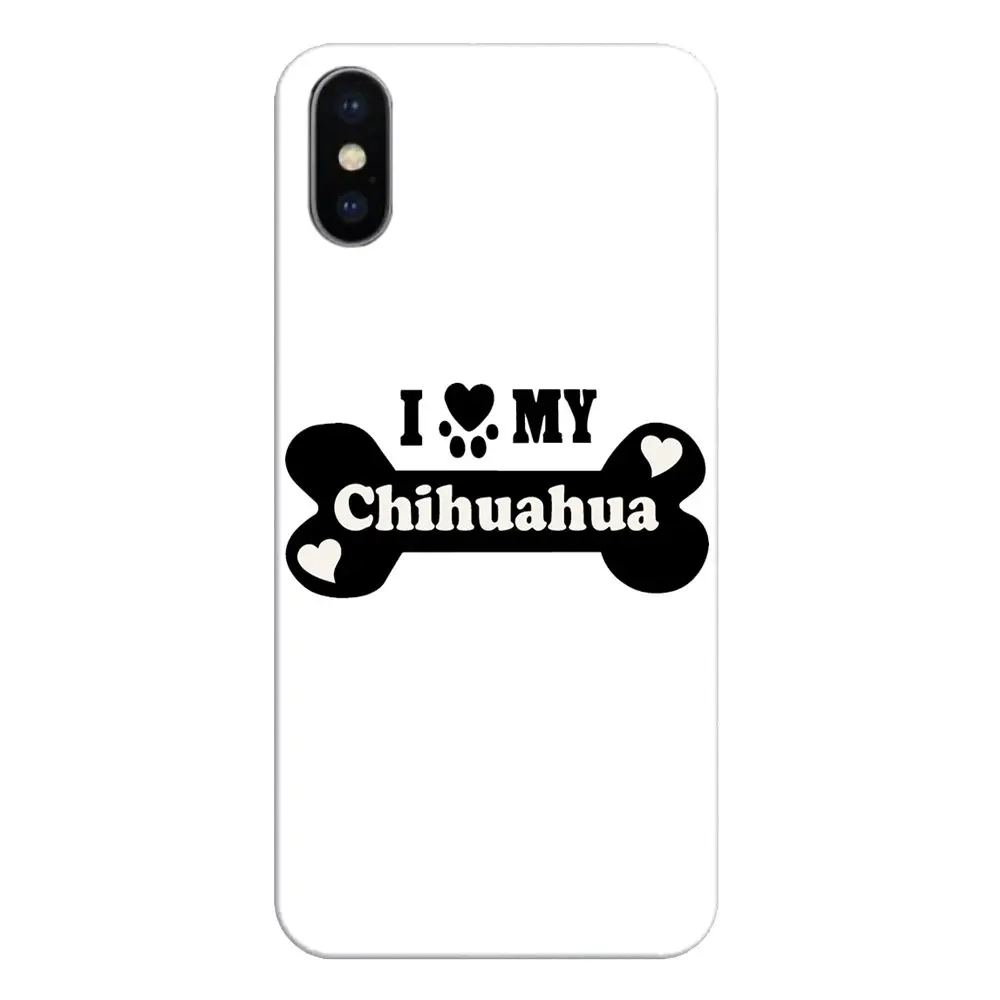 Силиконовый чехол для телефона Xiaomi Redmi 4X S2 3S Note 3 4 5 6 6A Por Pocophone F1 Mi Design I Love My Chihuahua Dog