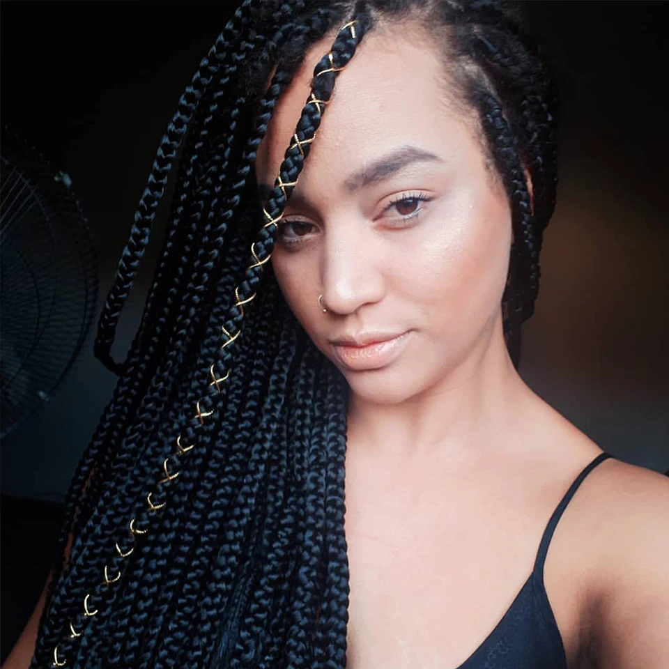 YXCHERISHAIR, 22 дюйма, в коробке, плетеные волосы для наращивания, Омбре, длинная синтетическая коробка, коса, вязанные крючком волосы, вплетаемые, черные, коричневые, двухцветные волосы