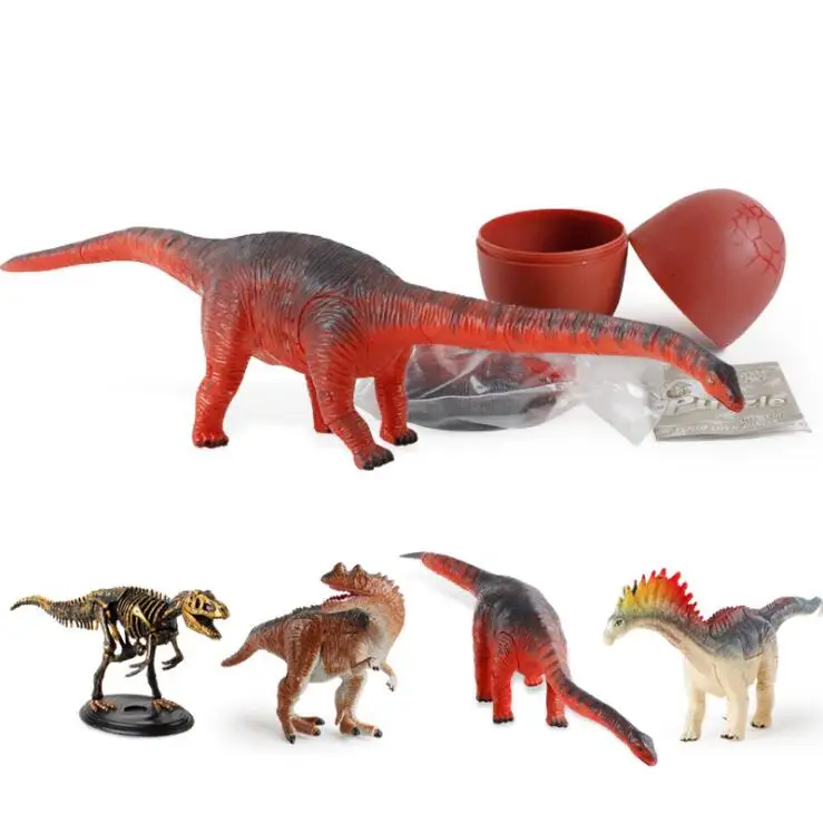 HKXZM 4PCS/SET 11 Stylesl Animal Dinosaurs Puzzle Egg Dino Eggs PVC Model Toys Collectible Children Education Kids | Игрушки и хобби