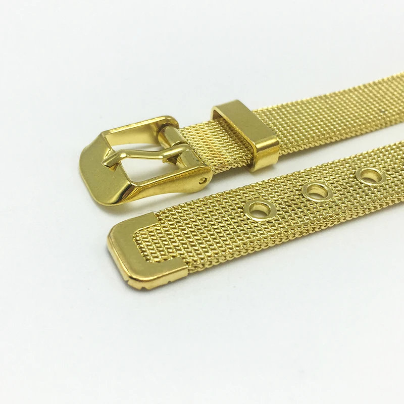 metal watch strap12mm Golden stainless steel mesh bands 12MM 2020 cinturino Tools for watches watchbands FZ012 | Наручные часы