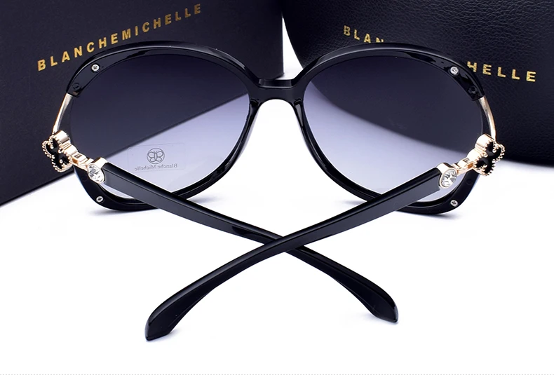 Blanche Michelle Fashion Oversized Polarized Sunglasses Women UV400 Brand Gradient lens Sun Glasses oculos With Box