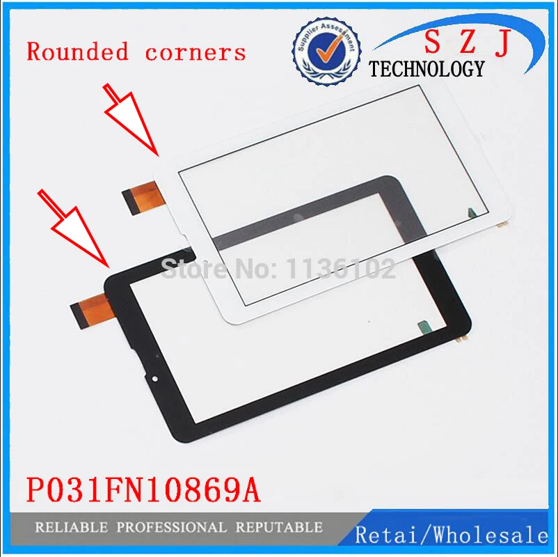 

Новый 7-дюймовый сенсорный экран для планшета P031FN10869A VER.00, внешняя сенсорная панель, Сменный стеклянный датчик, бесплатная доставка, 10 шт./лот