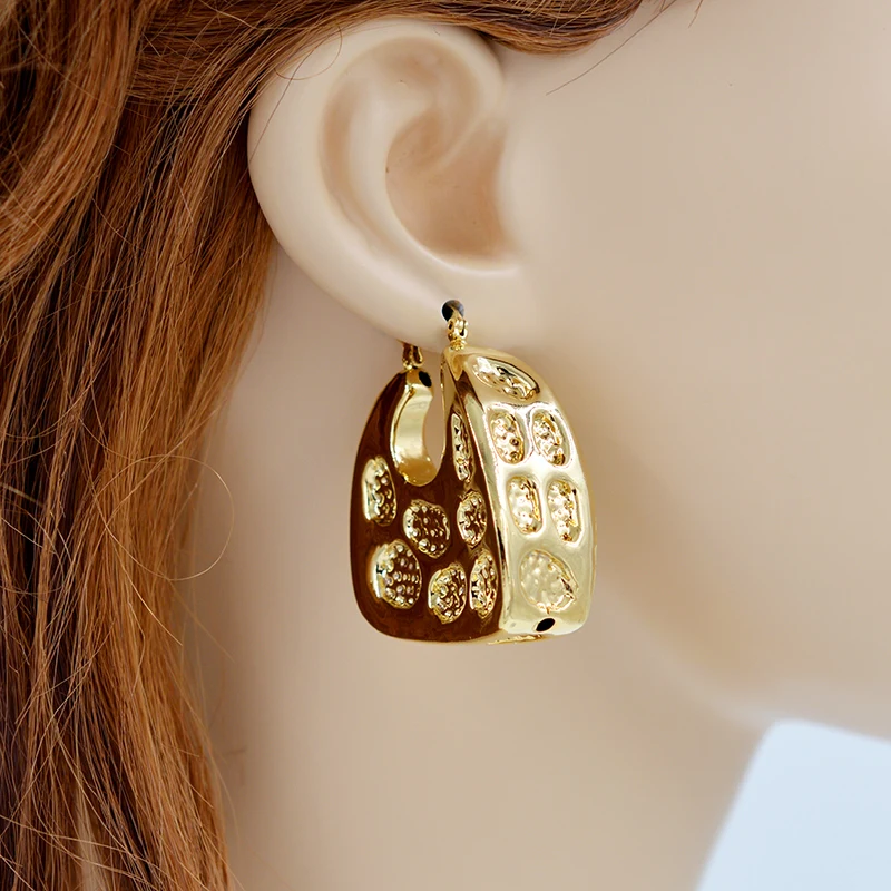 Sunny Jewelry Модные Ювелирные наборы большой обруч медный набор украшений для женщин