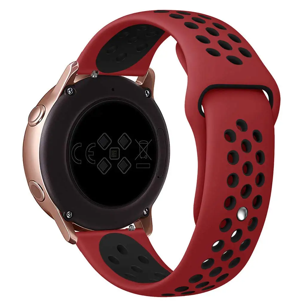 Спортивные часы 20 мм 22 мм ремешок для samsung Galaxy Watch Active 40 мм/Galaxy Watch 42 мм 46 мм/gear S2 Sport S3 Frontier классический ремень