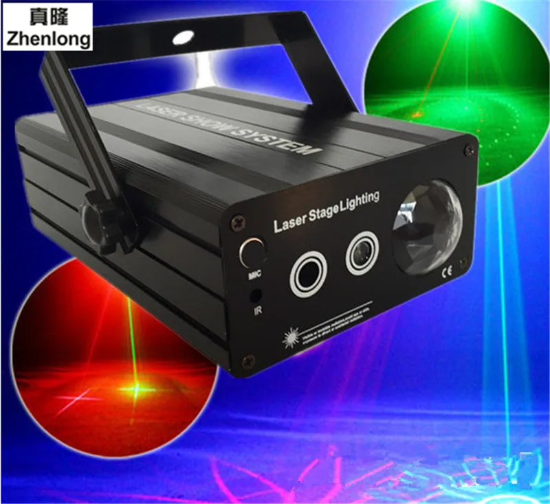 DJ лазерный сценический свет полноцветный RGB проектор красный 200 МВт зеленый 100 мВт