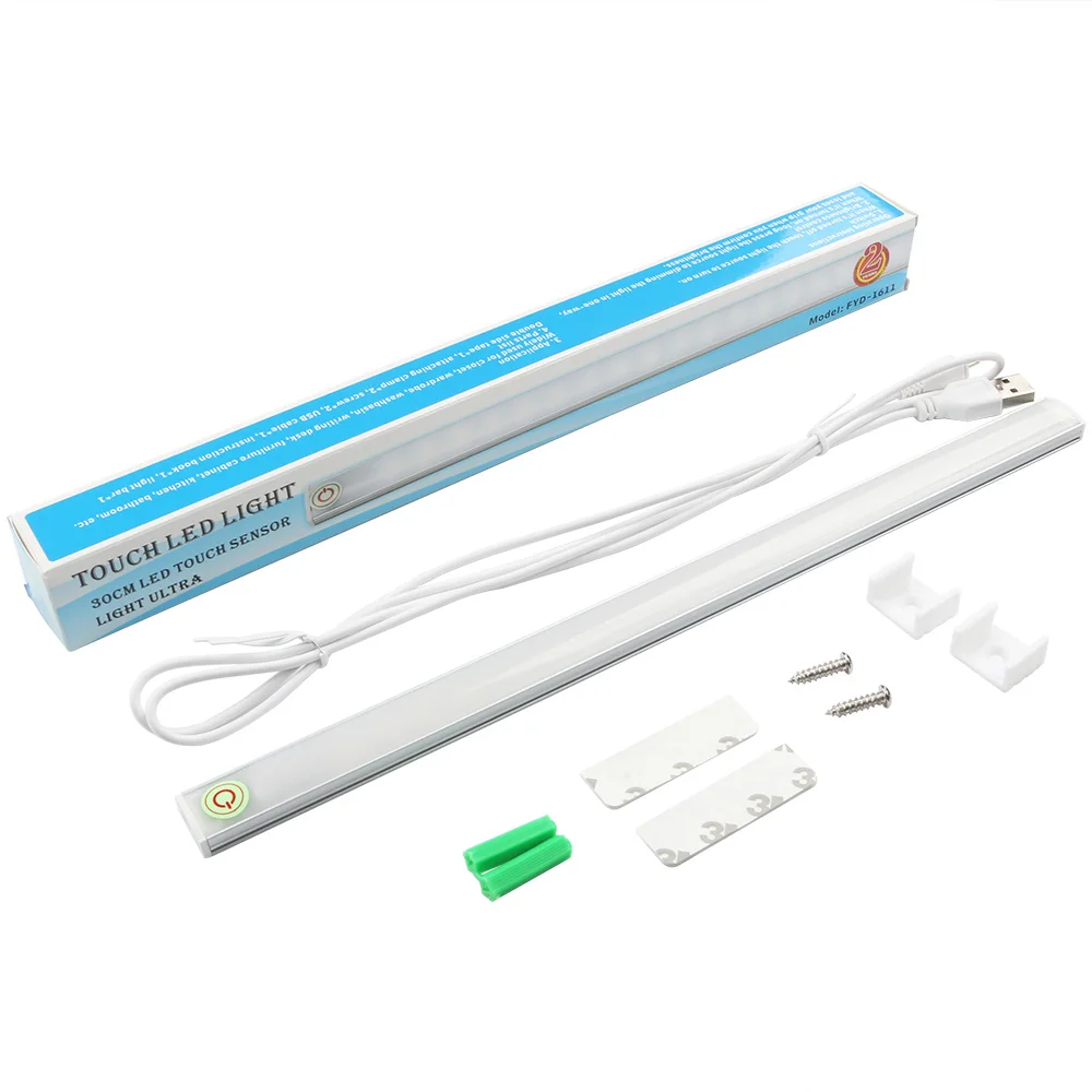 21led 6 Вт USB Touch Сенсор света светодиодные лампы бар ультратонкие Шкаф Кабинет лампа
