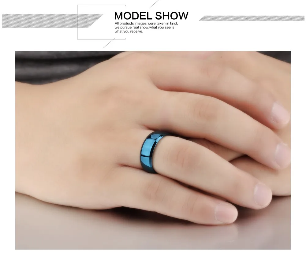 Новинка 2016 хит продаж ювелирные изделия высокое полированное кольцо из