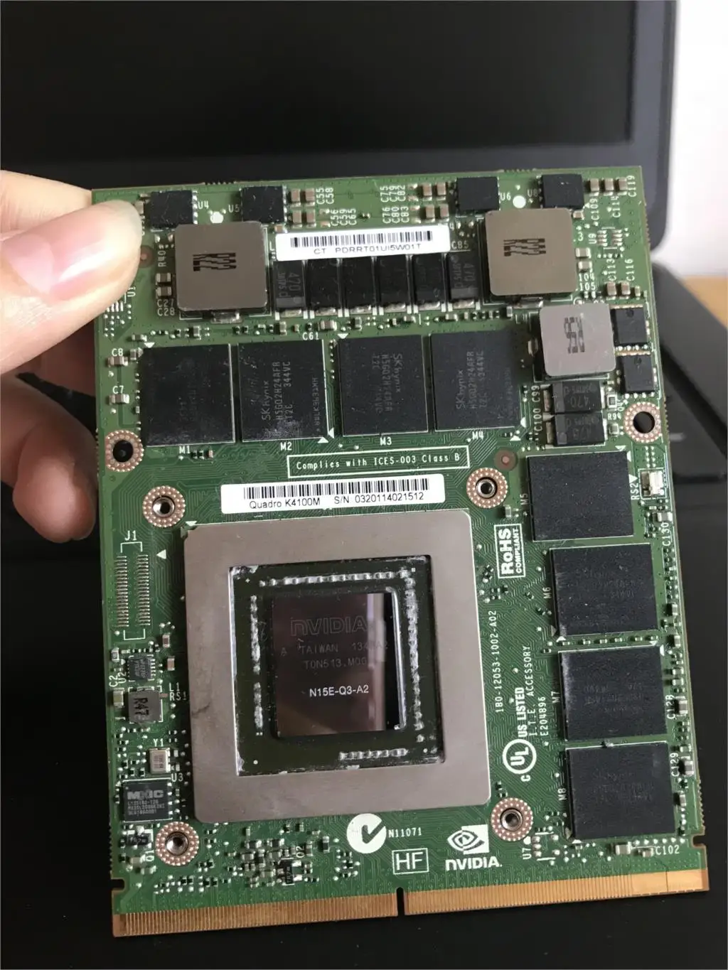 Квадро K3100M 4 Гб GDDR5 MXM3.0b VGA карты N15E-Q1 xjppg 0 xjppg CN-0XJPPG для M4600 M4700 M6600 M6700 ноутбук