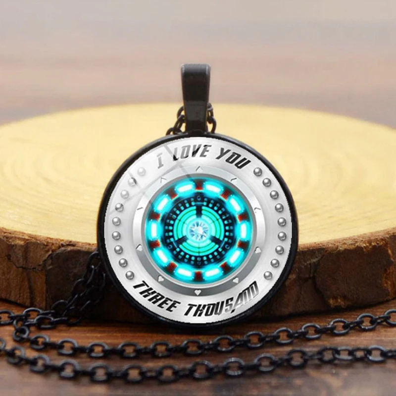 Ожерелье с персонажами из Marvel для мужчин Tony Stark Arc Reactor ожерелье s Мстители 4