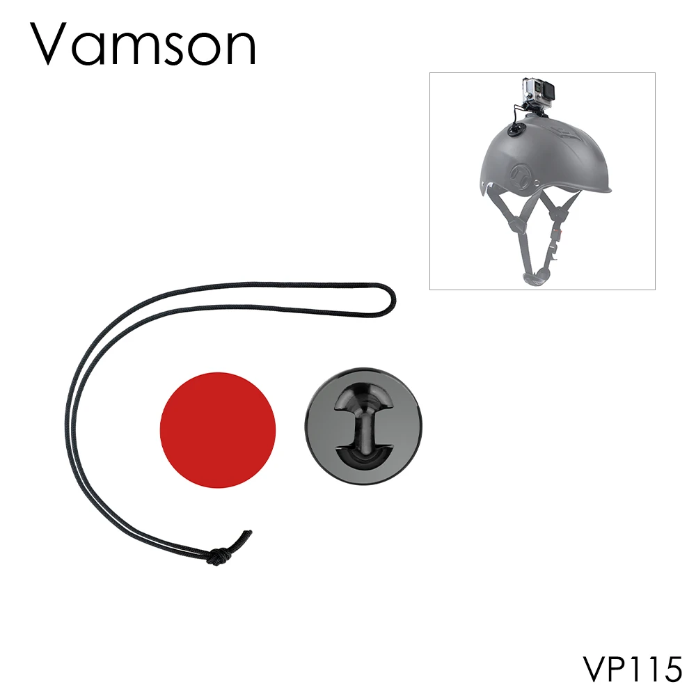 

Vamson для GoPro, аксессуары, ремешок с наклейкой, клейкая подложка, водонепроницаемый корпус для Gopro Hero4 3 для Xiaomi для yi VP115