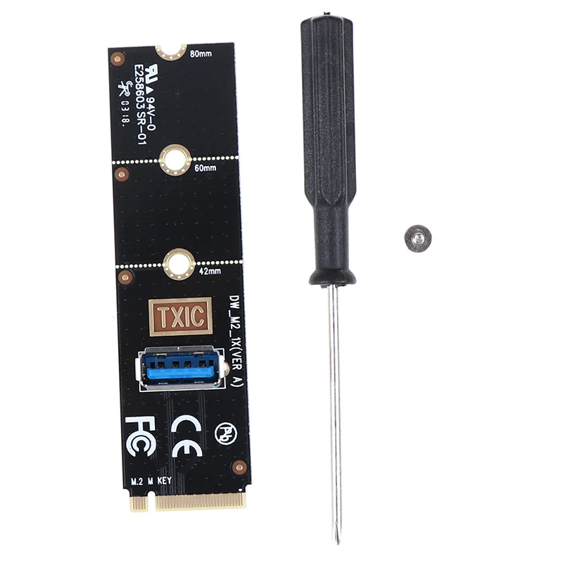 1 комплект NGFF M.2 к USB 3 0 адаптер для переходных карт PCI-E 1x 16x |