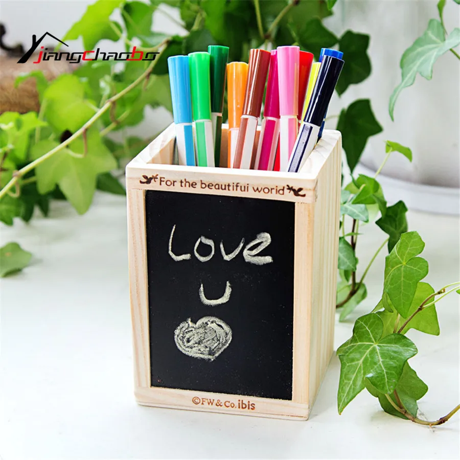 Creative Pen Vase Pencil Pot Makeup Brush Holder Stationery Container Desk Tidy Multifunction Holders Storage Boxes | Дом и сад