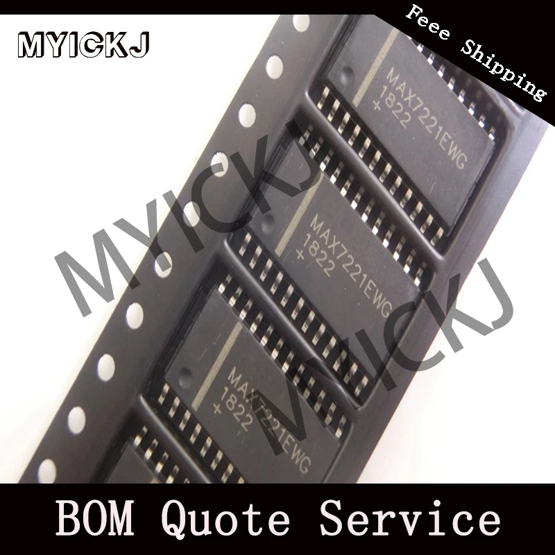 5 шт. MAX7221EWG ICDRVR DSPLY светодиодный 8DIG 24 SOIC IC чип | Лампы и освещение