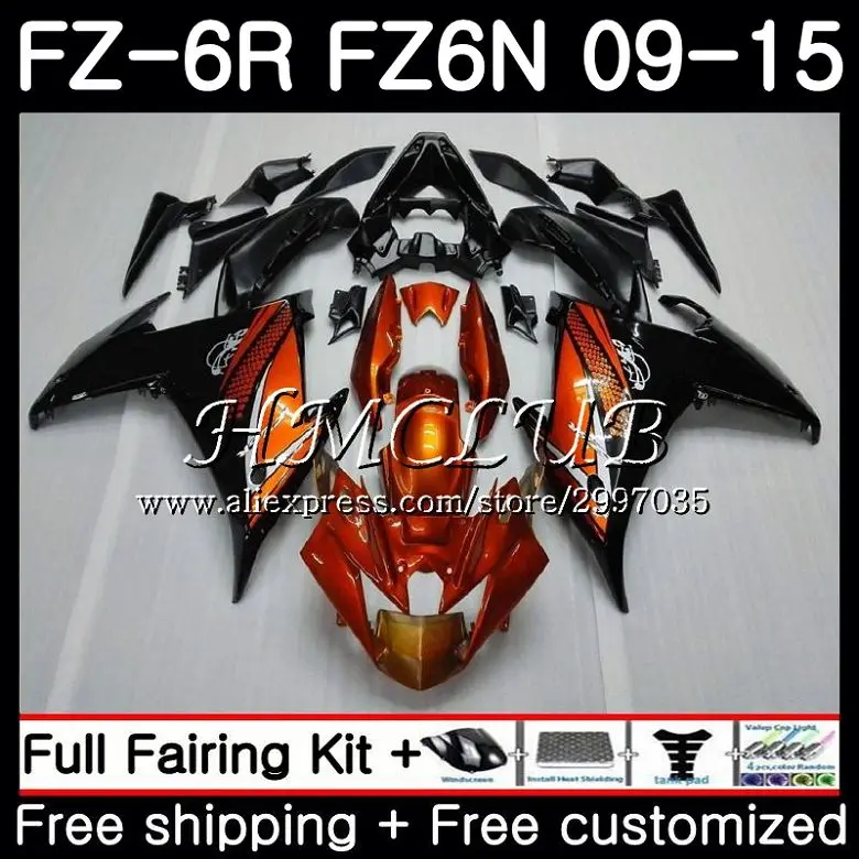 

Body For YAMAHA FZ6N FZ-6R 2009 2010 2011 2012 2013 2014 2015 22HC.18 FZ 6R FZ6 R FZ6R 09 10 11 12 13 14 15 Fairing Gloss Orange