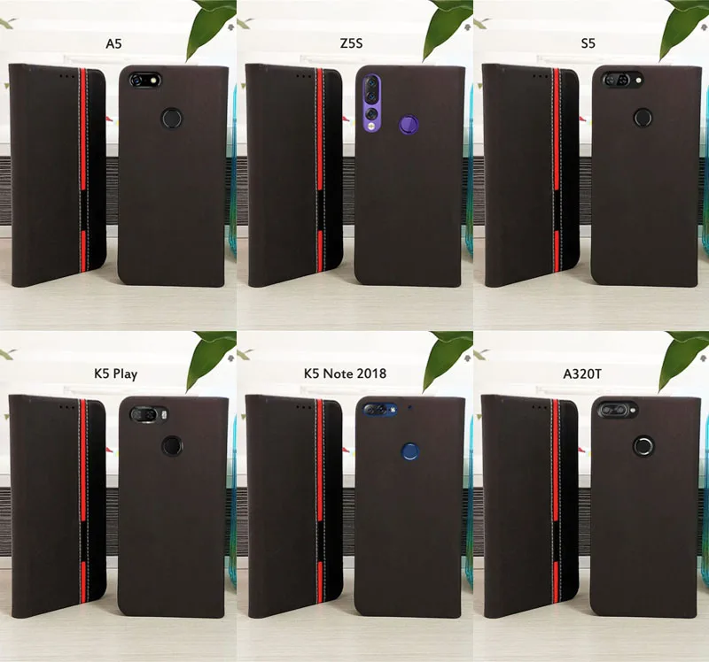 Чехол для lenovo z5s a5 a320t z5 k5 note 2018 s5 pro play p2 задняя крышка телефона Флип PU кожаный чехол