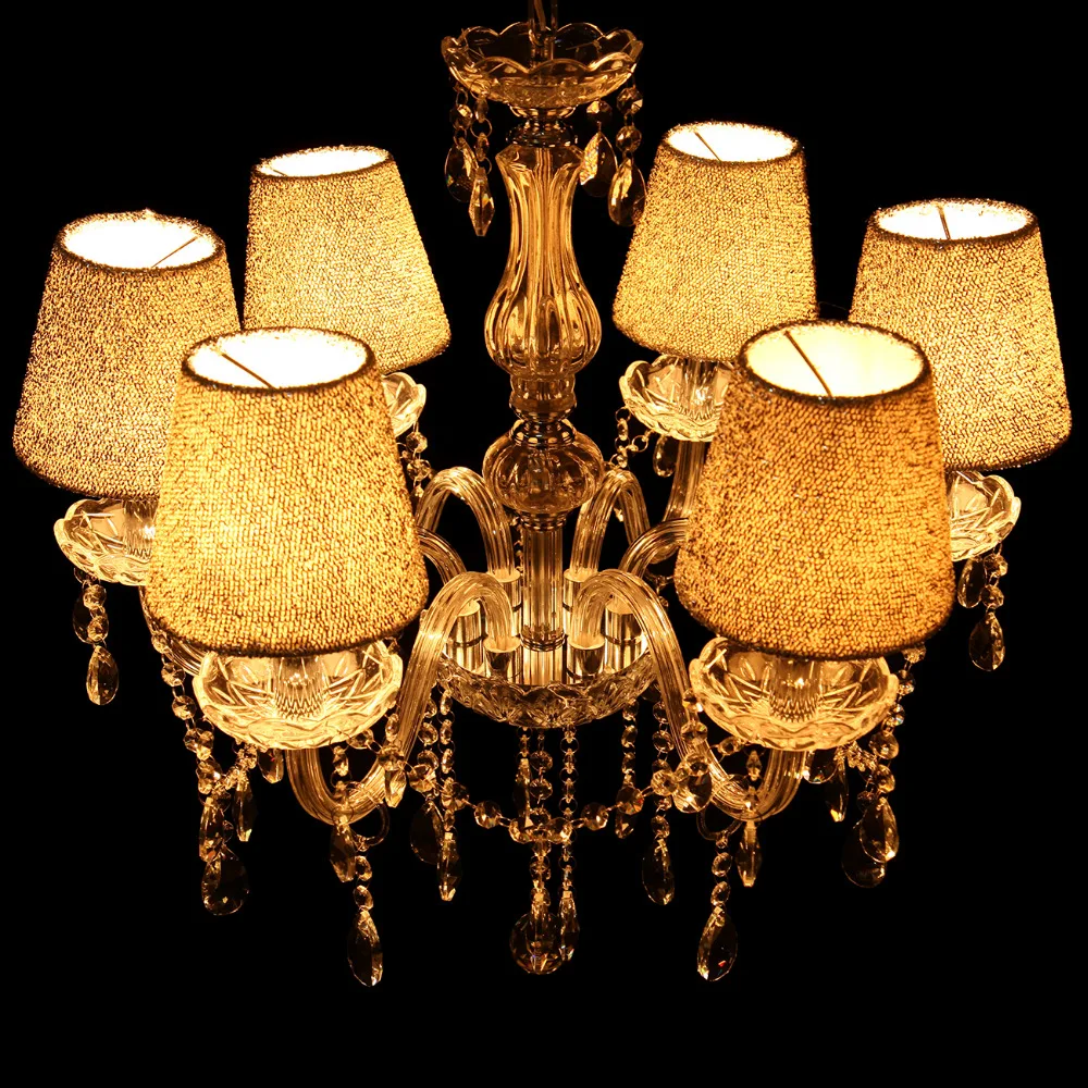 (Доставка от DE) гостиная Свеча хрустальная люстра подвесные светильники Аид E14 |