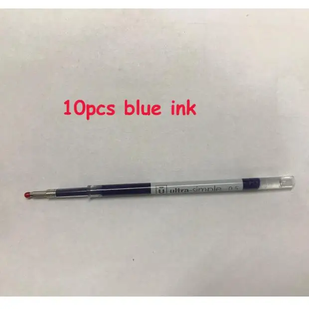 10 pc blue ink 0,5 мм синие чернила Заправка для ручек Xiaomi замена только для старой версии ручки Xiaomi - Цвет: 10 pc blue ink