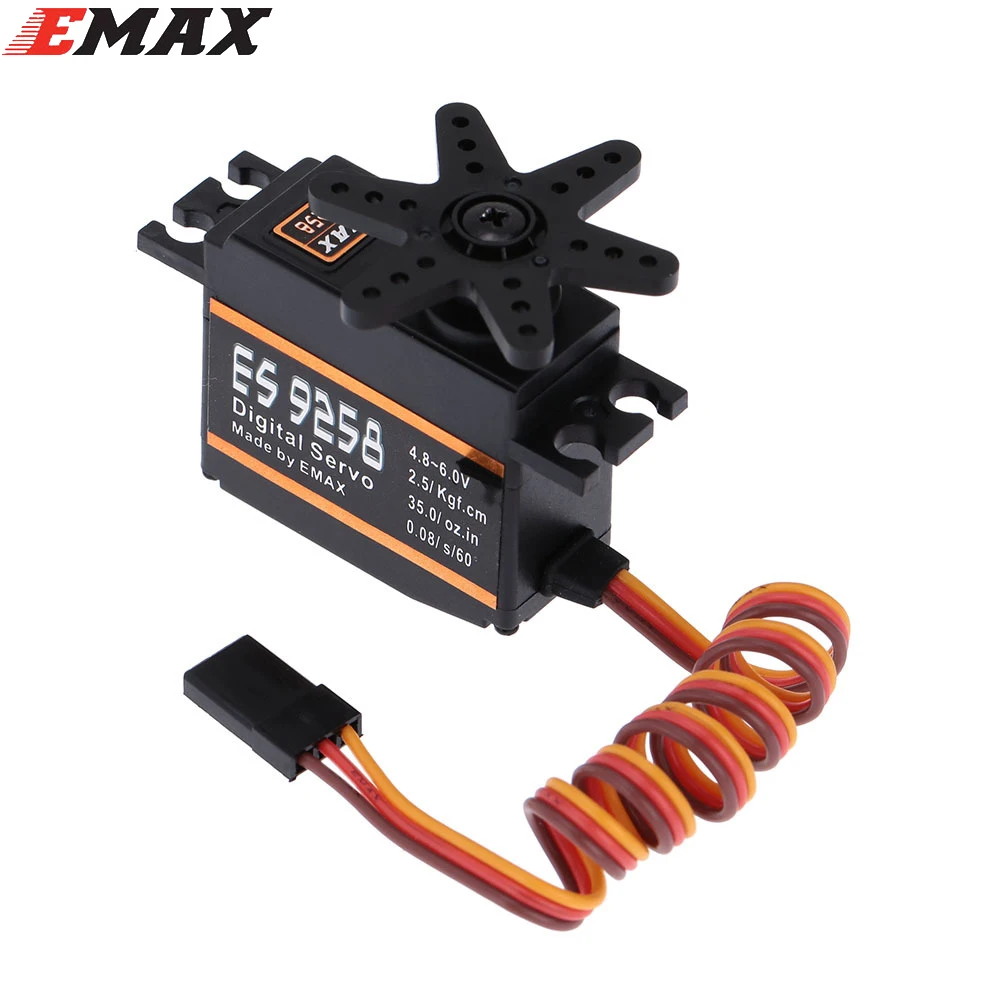 ES9258 Servo 4 шт./лот EMAX цифровой сервопривод с металлической шестерней 27 г/3 кг/ .05 сек