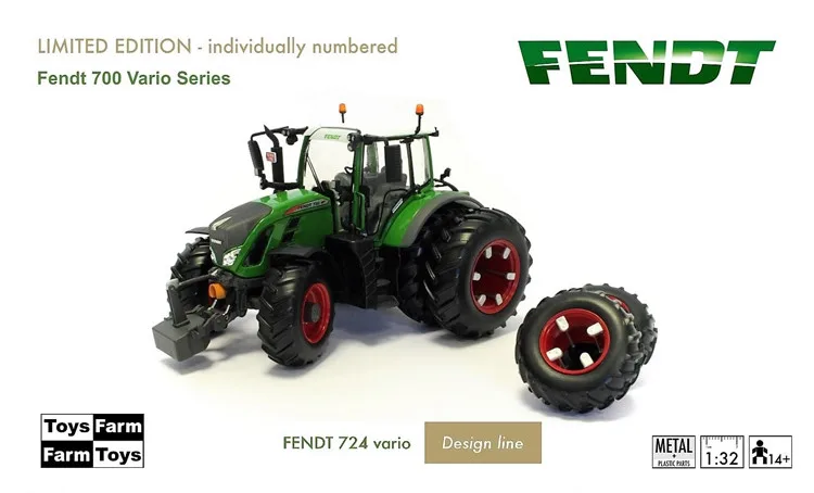 Коллекционная модель из сплава подарок ROS 1:32 весы Fendt 724 Vario Трактор