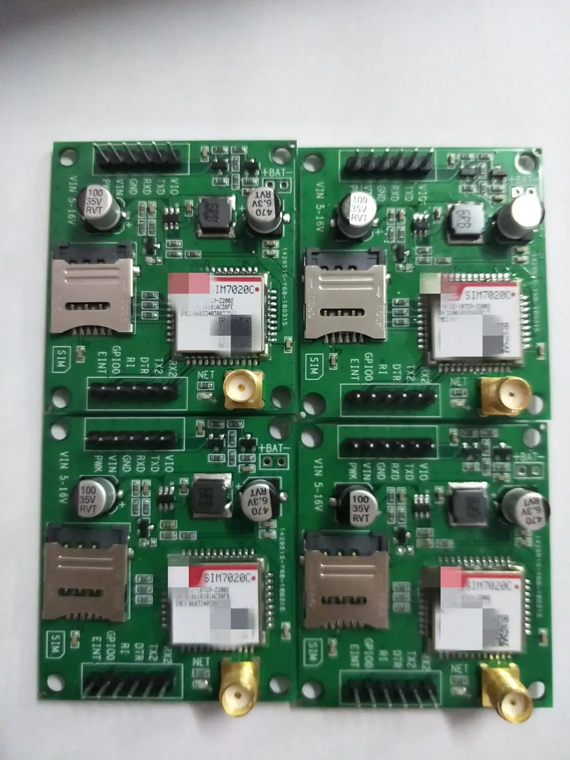 100% новая и оригинальная SIM7020E SIM7020C макетная плата Многополосная B1/B3/B5/B8 LTE NB-IoT