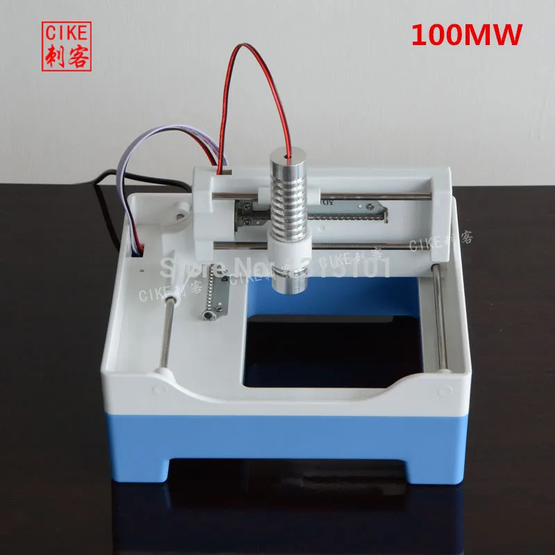 100/300 мВт лазерная гравировальная машина 7*7 см мини Автоматическая DIY текст