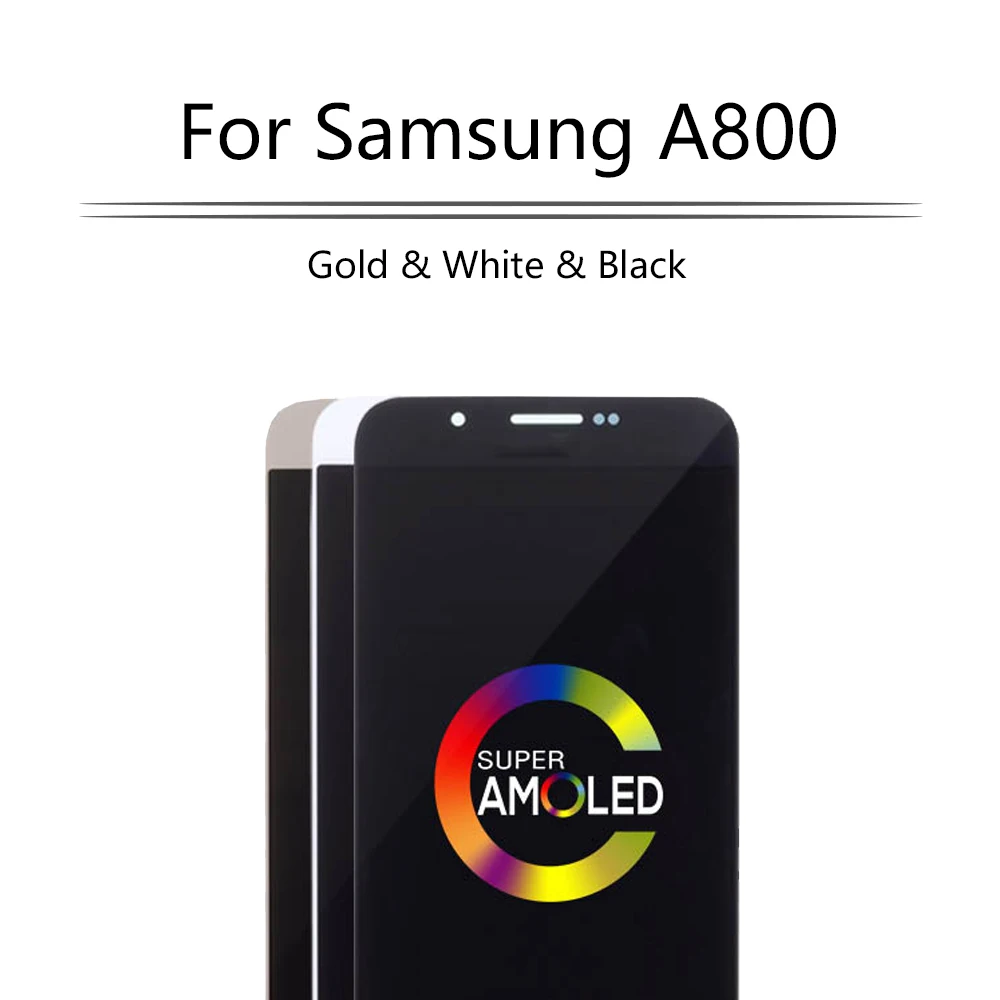 Sinbeda Super AMOLED 5 7 &quotдля SAMSUNG Galaxy A800 LCD сенсорный экран дигитайзер Замена для A8 2015