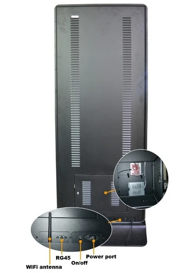 Напольный ультратонкий рекламный ЖК-дисплей с поддержкой Wi-Fi | Безопасность и