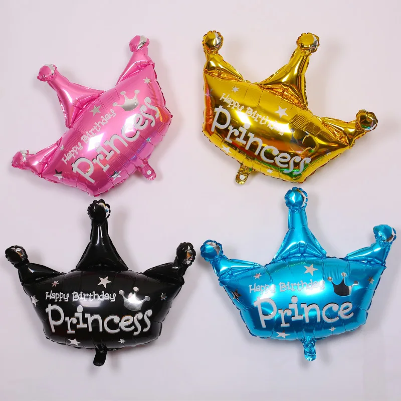 1 шт. Большие шарики короны принцессы креативный большой алюминиевый