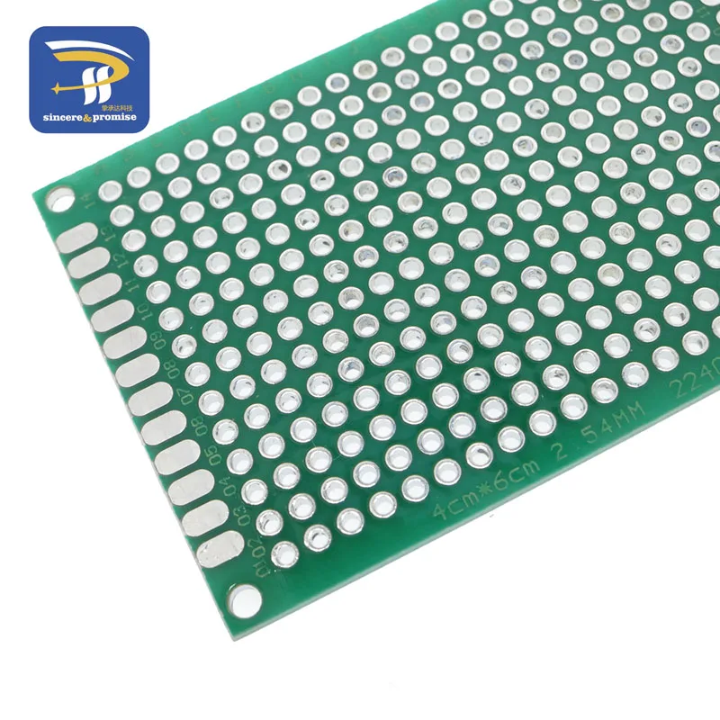 1 шт. 4x6 см Прототип PCB 4*6 панель с двойным покрытием/тонировка универсальная плата