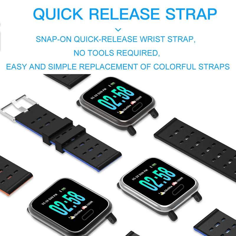 Смарт браслет для измерения артериального давления цветной экран фитнес счетчик