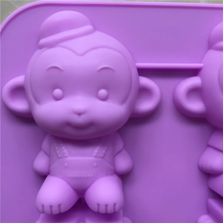 4 Even Monkey Cake Mold Silicone Kitchen Baking Bakeware Soap E342 | Дом и сад