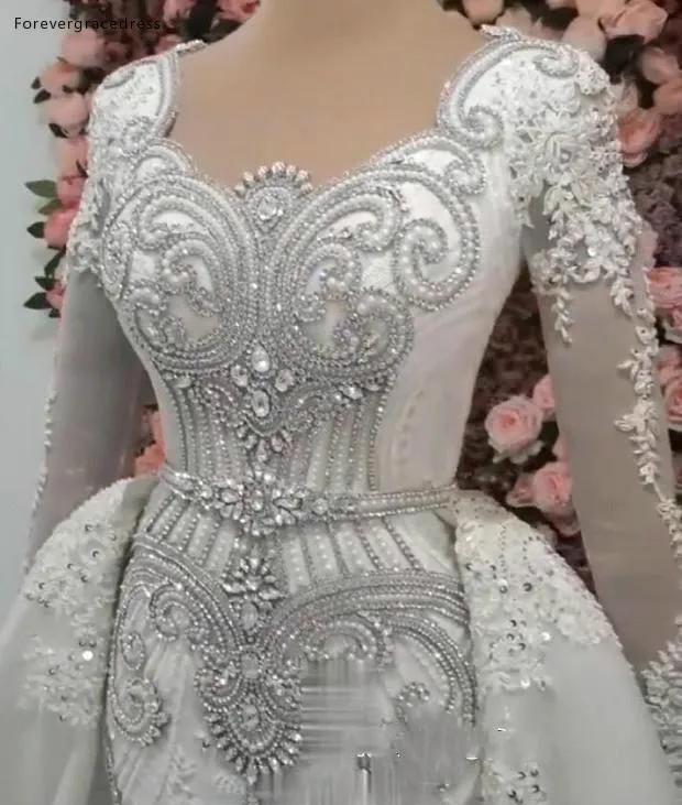 Новое поступление Русалка с длинными рукавами Свадебные платья 2019 винтажный со