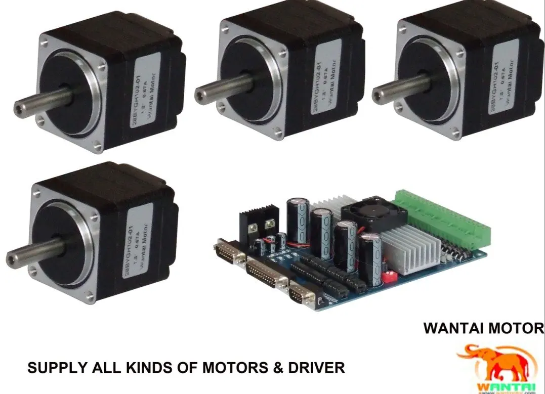 

Wantai Motor Nema 11 Stepper Motor & 4 Axis Driver CNC Controller